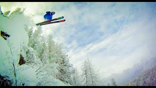 Freeride Skiarea Campiglio Dolomiti di Brenta Folgarida Trentino Italy 1st [upl. by Sumerlin]