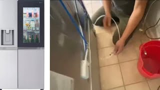 LG refrigeratorHow To Install LG refrigerator water lineinstall Water Lineinstall water filter [upl. by Dotti377]