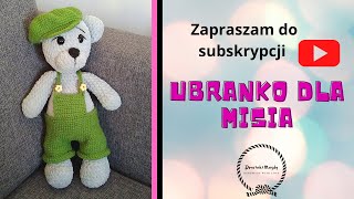 Ubranko dla misia na szydeĹ‚ku  Crochet teddy bear clothes [upl. by Aven710]