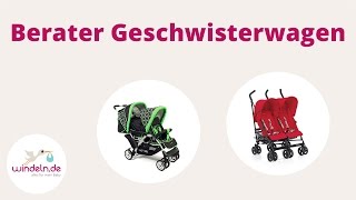 Berater Kinderwagen Geschwisterwagen  windelnde [upl. by Barta550]