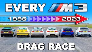 BMW M3 Generations DRAG RACE [upl. by Atiruam]