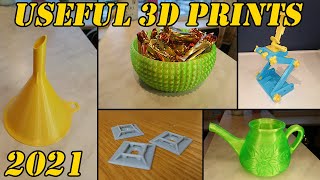 12 Useful 3D Prints 2021 [upl. by Nalani]