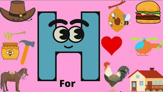 Words that start with h  h for words  letter h words for kids  h for hen  hforhen atoz abc [upl. by Padgett]