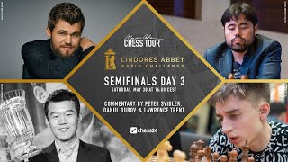 Lindores Abbey Rapid Challenge  Semifinals  Jan Gustafsson  Peter Svidler  LTrent  Day 3 [upl. by Lisk]