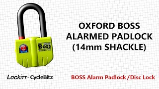 L10 Oxford Boss Alarmed Padlock  Disc Lock [upl. by Julissa]