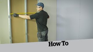 How to plasterboard a stud wall [upl. by Reivaz]