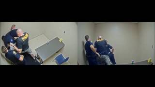 VIDEO Murder suspect tries to grab officers gun [upl. by Azitram]