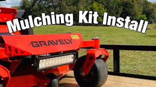 001 Mulching Kit install Gravely ZTXL 52 [upl. by Leupold]