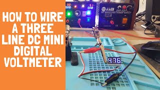 How to wire a Three Line DC Mini Digital Voltmeter [upl. by Golda]