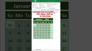 Dynamic Calendar in Excel [upl. by Fernande]