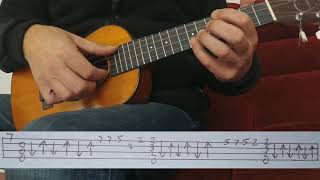 Dirty Old Town Fingerstyle Ukulele Tutorial With Tab [upl. by Haig978]