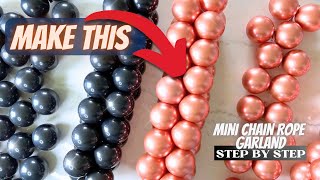 How To Make Mini Balloon Garland  Small Clusters  Mini Chain Rope Garland using 5 inch Balloons [upl. by Milena]