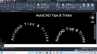 How to create Arc text in AutoCAD [upl. by Eilyw]