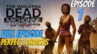 The Walking Dead Michonne Game  Episode 1 Full Walkthrough PERFECT CHOICES [upl. by Adlanor]