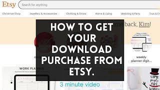 How to Download and Print your Etsy Printables l Download Etsy Digital Downloads To Your Computer [upl. by Lalitta]