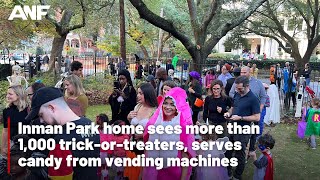 Inman Park home sees more than 1000 trickortreaters [upl. by Arlette737]