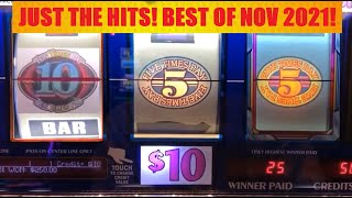 JACKPOT HANDPAY BIG WINS JUST THE HITS BEST OF NOVEMBER 2021 [upl. by Assenar]