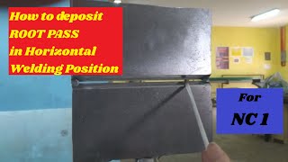 ROOT PASS IN HORIZONTAL WELDING POSITION [upl. by Dellora273]