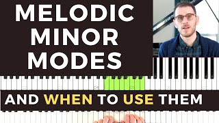 The Melodic Minor Modes and What Chords To Use Them For [upl. by Hotze493]