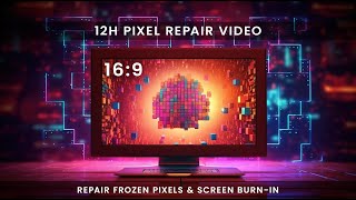 Pixel Repair 12Hour Screen Therapy for Frozen Pixels amp Screen BurnIn [upl. by Aiyekal]