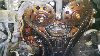 opel corsa C 12 how to reseal timing chain cover [upl. by Enovad]