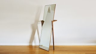 How To Build A Free Standing Mirror  Woodworking [upl. by Einoj]