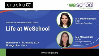 Life At WeSchool  Campus life and Admission Process By Welingkar 🔴 Live Webinar [upl. by Thurnau654]