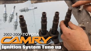 20022006 Toyota Camry Ignition System Tune Up Spark Plugs [upl. by Etnod79]