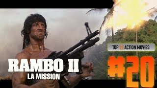 Top 25 Action Movies 20 RAMBO 2  LA MISSION [upl. by Anival]