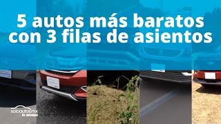 5 autos más baratos en México con 3 filas de asientos  Análisis [upl. by Gun]