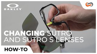 How to Interchange Oakley Sutro and Sutro S Lenses  SportRx [upl. by Varian]