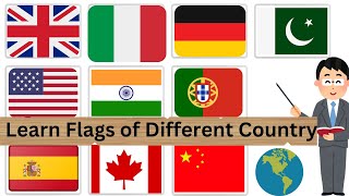 WORLD FLAGS  Learn Flags of Different Countries  Country Flags for Kids  Kids learning [upl. by Toshiko]