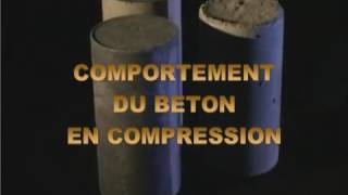 Essai de compression éprouvette de béton [upl. by Valery]