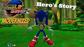 Sonic Adventure 2 Modernized  Hero Story Playthrough 2K60FPS [upl. by Mayne]