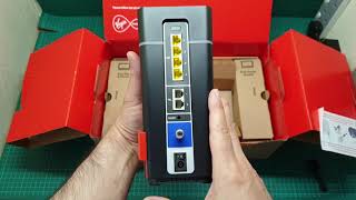 Virgin hub 4 Giga bits router unboxing [upl. by Heidie438]