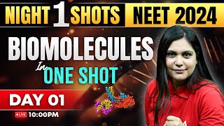 Biomolecules Class 11 Biology One Shot  Night Shots  NEET 2024  Garima Goel [upl. by Dobbins]