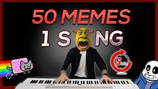 50 MEMES in 1 SONG in 5 minutes [upl. by Eanaj547]