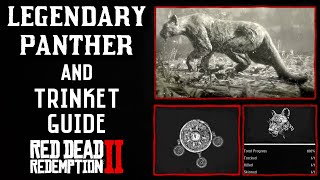 Red Dead Redemption 2  Legendary Giaguaro Panther  Panthers Eye Trinket Master Hunter 10 [upl. by Krock]