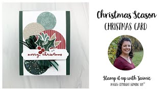 Stampin Up NEW Christmas Season 2021 Christmas Card Tutorial [upl. by Clayton]