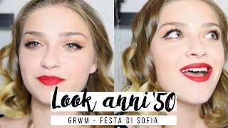 Look Anni 50  GRWM Festa di Sofia  Ehi Leus [upl. by Lledyl]