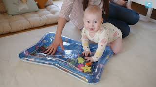 Baby Tummy Time Water Play Mat  Make Tummy Time Great 👍 [upl. by Xel]