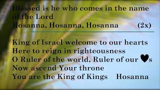 Hosanna Blessed Is He Who Comes In The Name of the Lord Lyrics [upl. by Culosio]