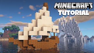 How to Build a Simple Small Boat  Minecraft Tutorial [upl. by Kelbee309]