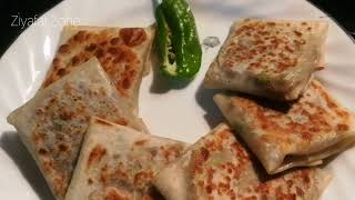 Mutabbaq recipe  Original recipe  Middle Eastern dish  RamadanIftar recipe by ziyafatzoneplus [upl. by Devitt100]