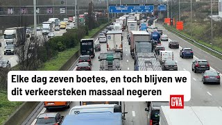 Elke dag zeven boetes en toch blijven we dit verkeersteken massaal negeren [upl. by Adehsar728]