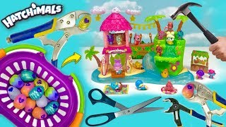 Smashing Hatchimals CollEGGtibles Hatchimals Tropical Party Playset Hatchtopia Mermal Magic [upl. by Veneaux]