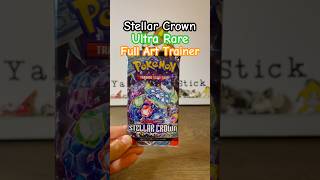 Stellar Crown Ultra Rare Trainer Pack Opening pokemon fyp shorts [upl. by Dranrev]