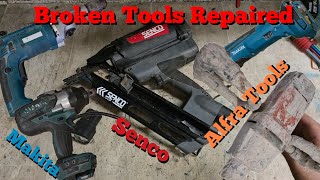 More Power tool repairs from this past week including a senco nail gun and Alfra mixing drill fix [upl. by Essam]