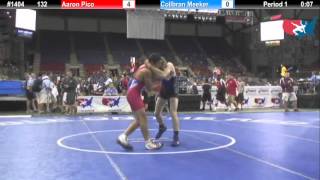 Fargo 2012 132 RR2 Aaron Pico California vs Collbran Meeker Oregon [upl. by Notlek494]