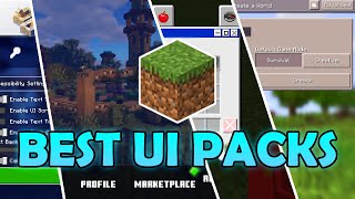 BEST UI amp GUI RESOURCE PACKS FOR Minecraft PE [upl. by Essie924]